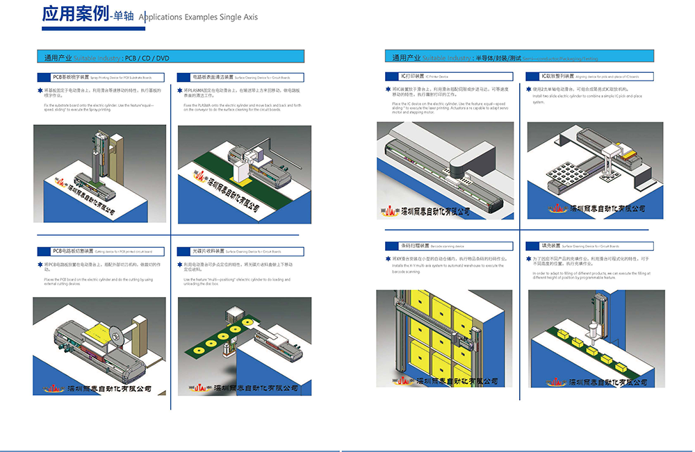 單軸直線滑臺模組的應用